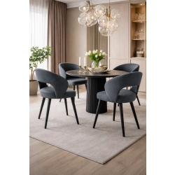 Krzesło tapicerowane DELUXE KR-8 Tkanina Maya 09